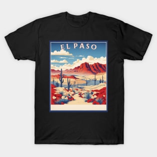 El Paso Texas United States of America Tourism Vintage Poster T-Shirt